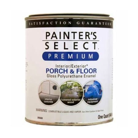 General Paint Painter's Select Porch & Floor Coating, Polyurethane Oil, Gloss Finish, Hunter Green, Quart - 626975